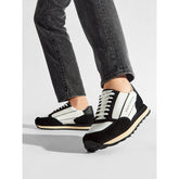 Armani Exchange Men’s Suede Sneakers Off White/Black ARMANI EXCHANGE