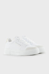Armani Exchange Women’s Logo Sneakers – Black with Glossy Branding ARMANI EXCHANGE