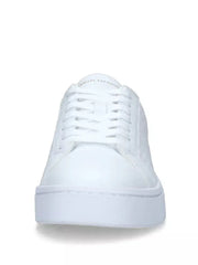 Armani Exchange Women’s Sneakers – Beige with Metallic Logo Accent
