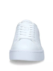 Armani Exchange Women’s Sneakers – Beige with Metallic Logo Accent ARMANI EXCHANGE