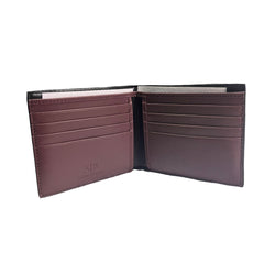 ARMANI EXCHANGE WALLET 958097 CC831 32121 BLACK-BORDEAUX