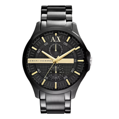 Armani Exchange Multifunction Black Stainless Steel Watch - AX2121