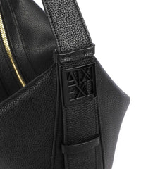 Armani Exchange Susie M Hobo bag imitation leather black