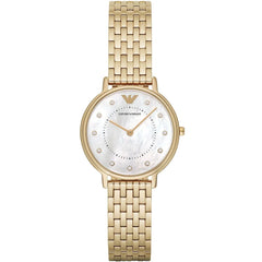 Emporio Armani Women’s Analog Stainless Steel Mother of Pearl Dial Watch AR11007