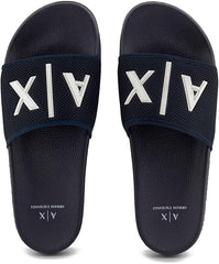 Slider slippers with logo Deep navy/Off-White