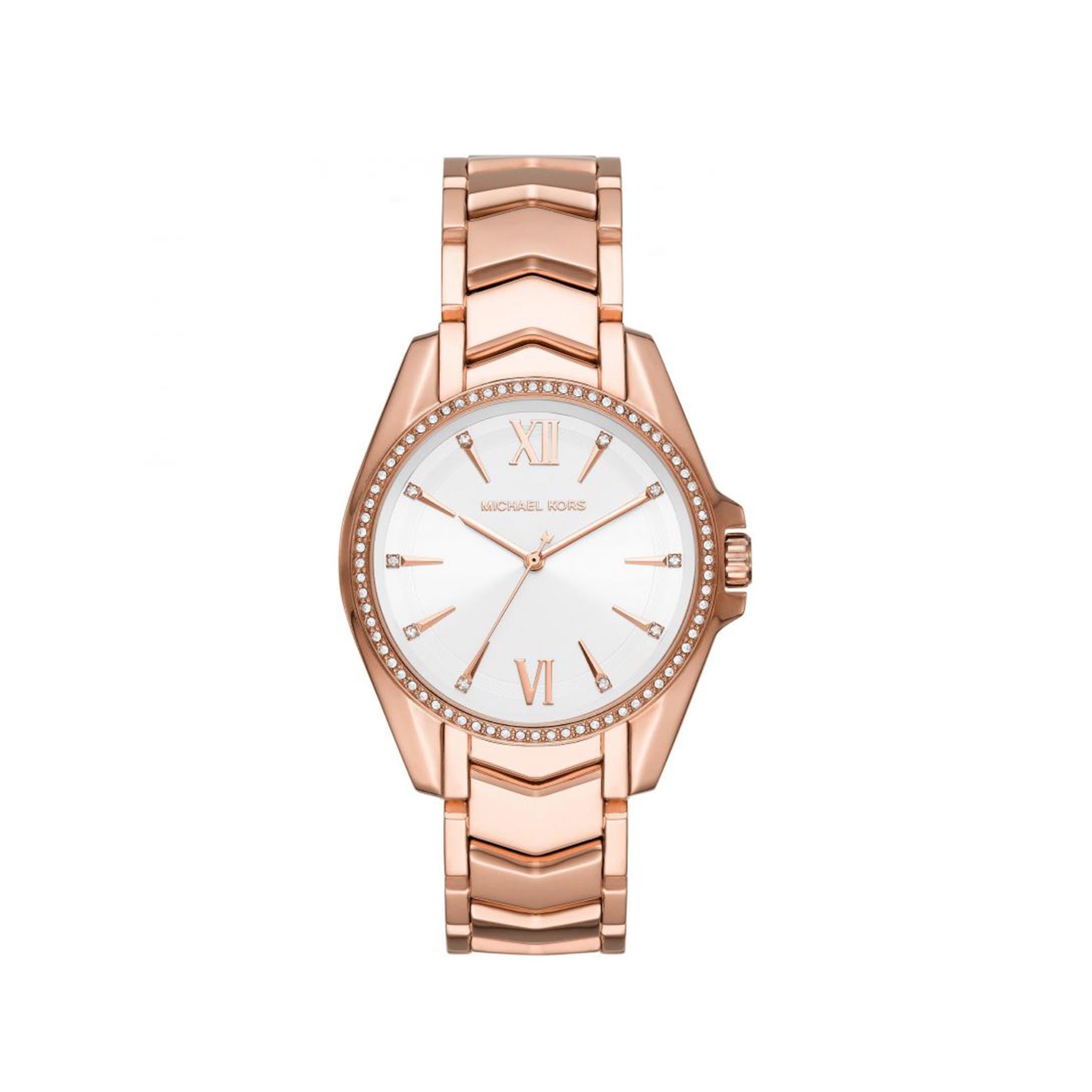 Michael Kors Women’s Quartz Stainless Steel White Dial 38mm Watch MK6694 MK