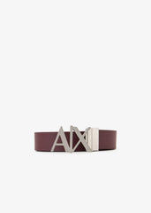 Armani Exchange REVERSIBLE LEATHER BELT Black Cognac