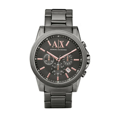 Armani Exchange Men's Grey IP Plated Stainless Steel Watch AX2086