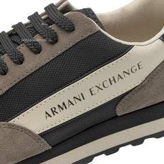 Armani Exchange Men’s Suede Sneakers BLACK+IRON