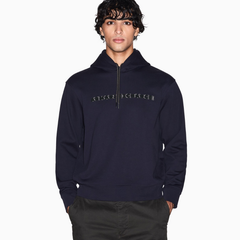 Armani Exchange men’s hoodie in Deep Navy with logo print