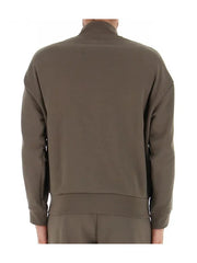 Armani Exchange khaki sweatshirt da uomo regular fit in cotone