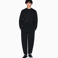 Armani Exchange men’s black crewneck sweatshirt with patch