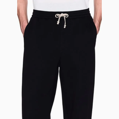 Armani Exchange men’s black jersey pants da uomo