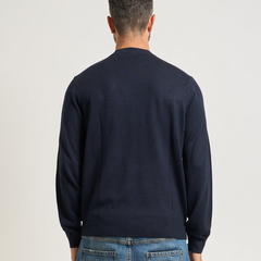 Armani Exchange men’s deep navy knitted pullover da uomo