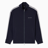 Armani Exchange men’s navy full-zip sweatshirt with contrasting bands