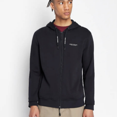 Armani Exchange men’s navy jersey sweatshirt 8NZM95 ZJKRZ da uomo