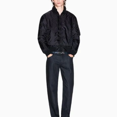 Armani Exchange black jacquard allover blouson jacket da uomo