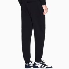Armani Exchange men’s black shade gold cotton fleece jogger pants