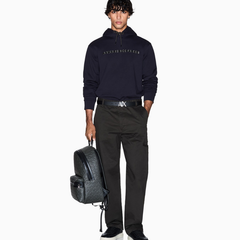 Armani Exchange men’s hoodie in Deep Navy with logo print