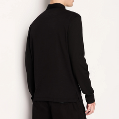 Armani Exchange polo shirt black 6RZFHJ ZJ8EZ da uomo in cotone