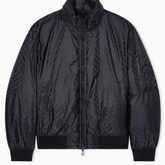 Armani Exchange black jacquard allover blouson jacket da uomo