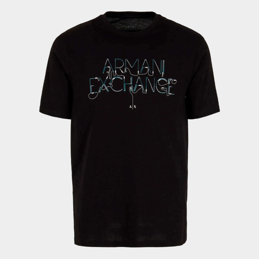 Armani Exchange black t-shirt 3DZTJF ZJH4Z da uomo