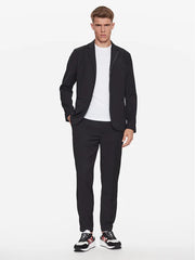 Armani Exchange black woven blazer 6RZG44 ZNXZZ da uomo regular fit