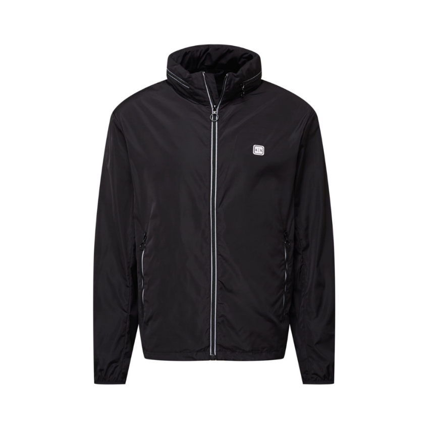 Armani Exchange black woven blouson jacket 8NZB07 ZNWFZ da uomo