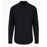 Armani Exchange black woven shirt 6RZC43 ZNXLZ da uomo slim fit