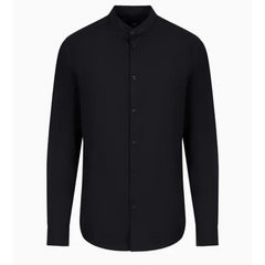 Armani Exchange black woven shirt 6RZC43 ZNXLZ da uomo slim fit