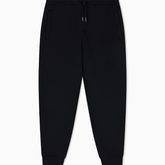 Armani Exchange men’s black drawstring joggers in jersey fabric