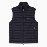 Armani Exchange men’s black full-zip sleeveless down vest