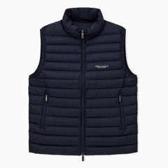 Armani Exchange men’s deep navy full-zip sleeveless down vest