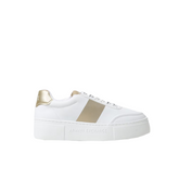 Armani Exchange Women’s Sneakers – White with Perforated Design