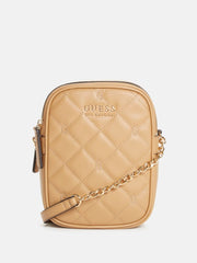 Guess Handbag Jacus Quilted Mini Double-Zip Crossbody FG903471
