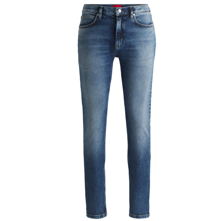 Extra-slim-fit jeans in blue, modern tapered denim for a sleek silhouette