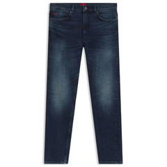 Hugo 708 slim-fit denim jeans, tapered modern-fit trousers