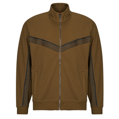 Hugo Dingmoor brown T-shirt with logo detail, short-sleeved casual crew neck