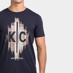 Kenneth Cole T-Shirt NAVY BLUE Kenneth Cole