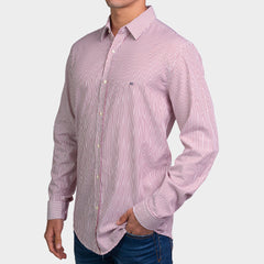 Kenneth Cole Men Shirt-RED STRIPES