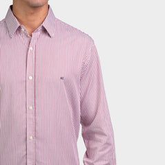 Kenneth Cole Men Shirt-RED STRIPES Kenneth Cole
