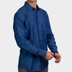 Kenneth Cole Men Shirt-INDIGO BLUE