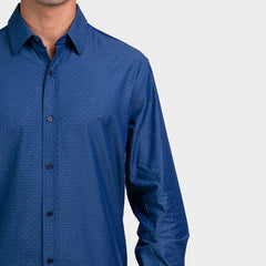 Kenneth Cole Men Shirt-INDIGO BLUE Kenneth Cole