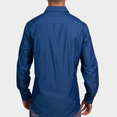 Kenneth Cole Men Shirt-INDIGO BLUE Kenneth Cole