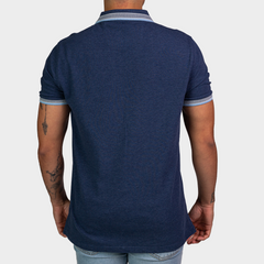 Kenneth Cole Polo Shirt-Denim Blue Kenneth Cole
