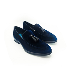 Kenneth Cole New York Men?s Futurepod Tassel Loafers in black leather