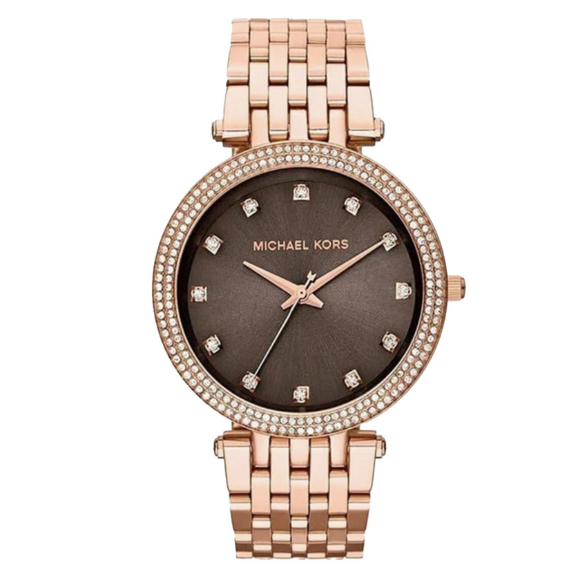 Michael Kors Darci MK3217 women?s rose gold glitz bracelet watch