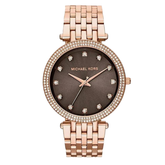 Michael Kors Darci MK3217 women?s rose gold glitz bracelet watch