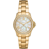 Michael Kors MK7363 women?s quartz gold stainless steel watch mother of pearl dial 33mm