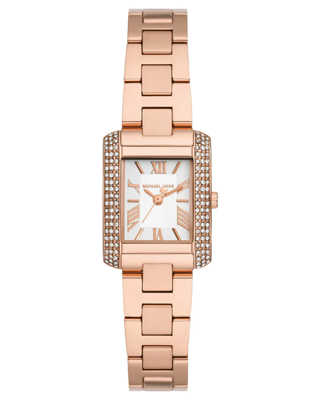 Michael Kors Mini Emery MK7512 women?s pavé watch with rose gold-tone finish